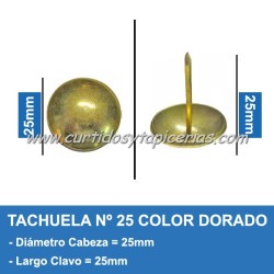 Tachuela Dorada Nº 25
